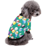 Billiard Ball Pattern Print Design 01 All Over Print Pet Dog Round Neck Fuzzy Shirt