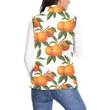 Oranges pattern background Women's Padded Vest