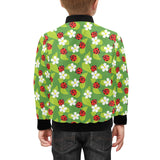 Ladybug Pattern Print Design 01 Kids' Boys' Girls' Bomber Jacket