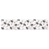 Ostrich Pattern Print Design 02 Table Runner