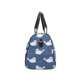 Cute white baby sea lion seal pattern Travel Bag