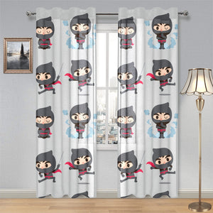 Cute ninja pattern Gauze Curtain