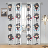 Cute ninja pattern Gauze Curtain