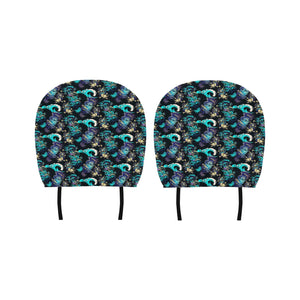 Dragon sea wave pattern Car Headrest Cover