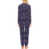 Eggplant Pattern Print Design 04 Women's All Over Print Pajama Set