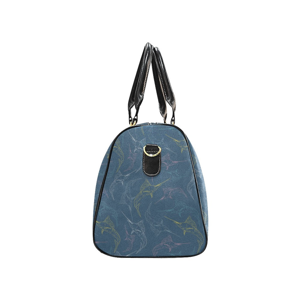 Swordfish Pattern Print Design 02 Travel Bag