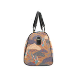 Bonsai bamboo stork japanese pattern brown theme Travel Bag