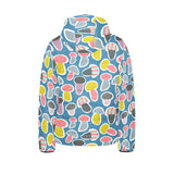 Colorful mushroom design pattern Kids' Boys' Girls' Padded Hooded Jacket