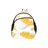 French fries white paper box pattern All Over Print Chest Bag