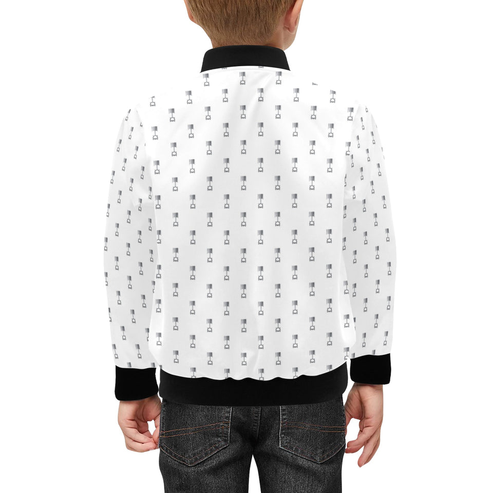 Engine Piston Background Pattern Print Design 01 Kids' Boys' Girls' Bomber Jacket