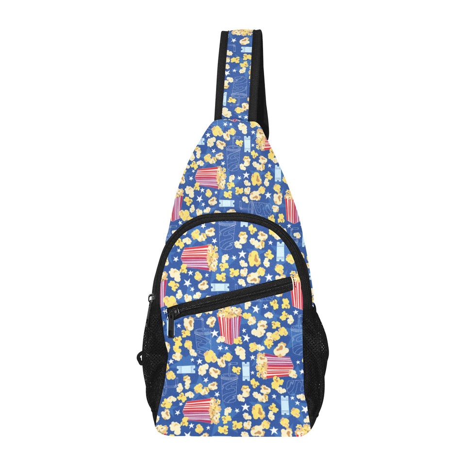 Popcorn Pattern Print Design 01 All Over Print Chest Bag