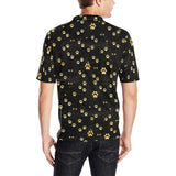 Dog Paws Pattern Print Design 05 Men's All Over Print Polo Shirt