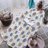 Snail Pattern Print Design 05 Blanket Robe with Sleeves