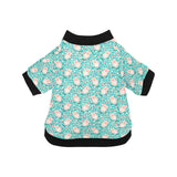 Pig Pattern Print Design 01 All Over Print Pet Dog Round Neck Fuzzy Shirt