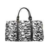 Black white camouflage pattern Travel Bag