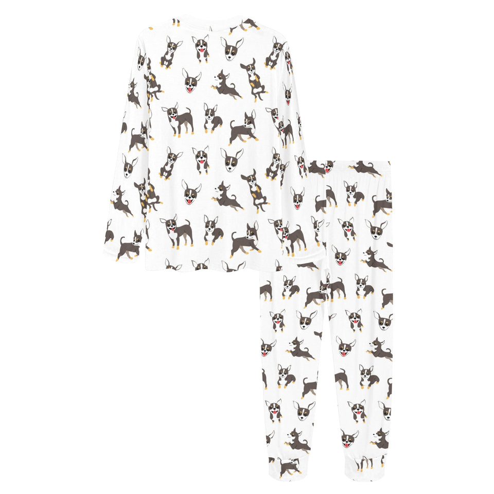 Chihuahua dog pattern Women's All Over Print Pajama Set