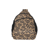 Coffee bean on brown background All Over Print Chest Bag