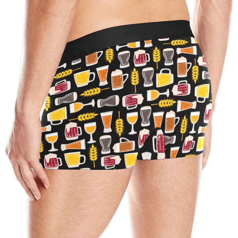 Beer type pattern Men's All Over Print Boxer Briefs Men's Underwear