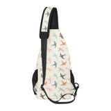 Swallow Pattern Print Design 02 All Over Print Chest Bag