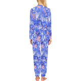 white bengal tigers pattern Women's All Over Print Pajama Set