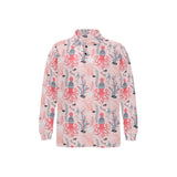 Octopus winter hat garland Fish candy Seaweed Cora Men's Long Sleeve Polo Shirt