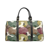 Japanese cranes flying forest dot pattern Travel Bag