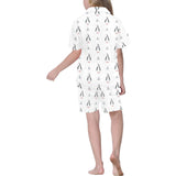 Penguin pattern Kids' Boys' Girls' V-Neck Short Pajama Set