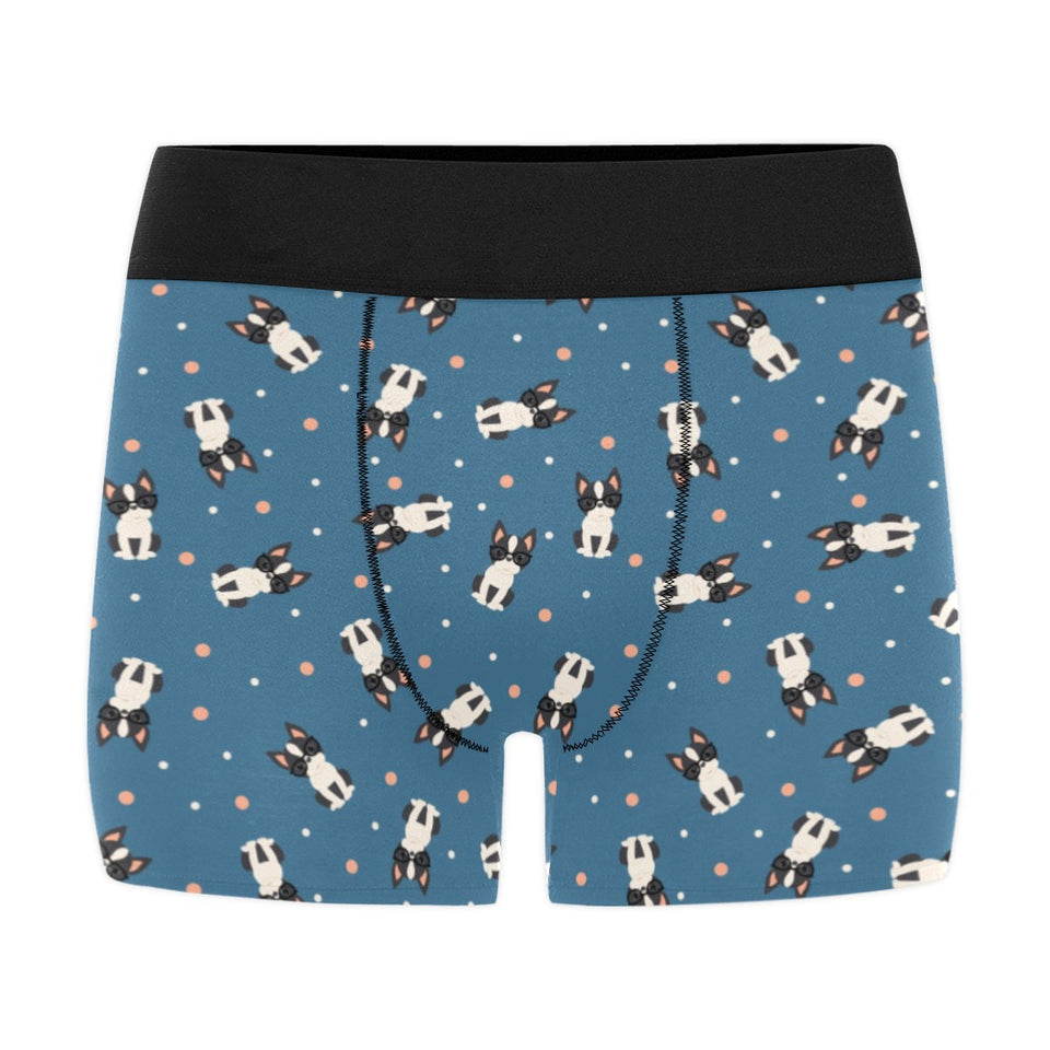 Cute boston terrier dog spattern Men's All Over Print Boxer Briefs Men's Underwear
