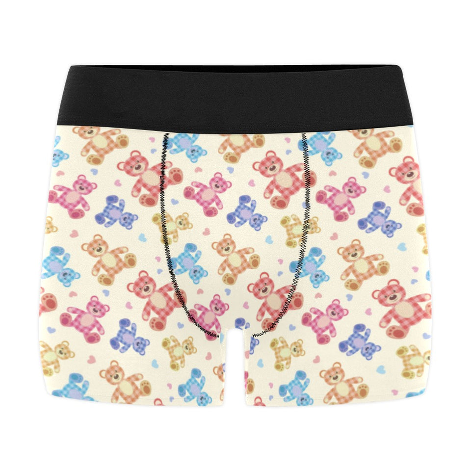 Teddy Bear Pattern Print Design 05 Men's All Over Print Boxer Briefs Men's Underwear