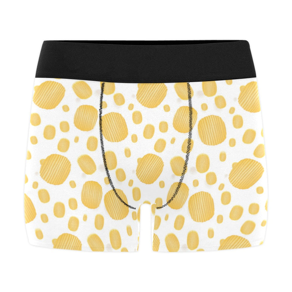 Potato Chips Pattern Print Design 03 Men's All Over Print Boxer Briefs Men's Underwear