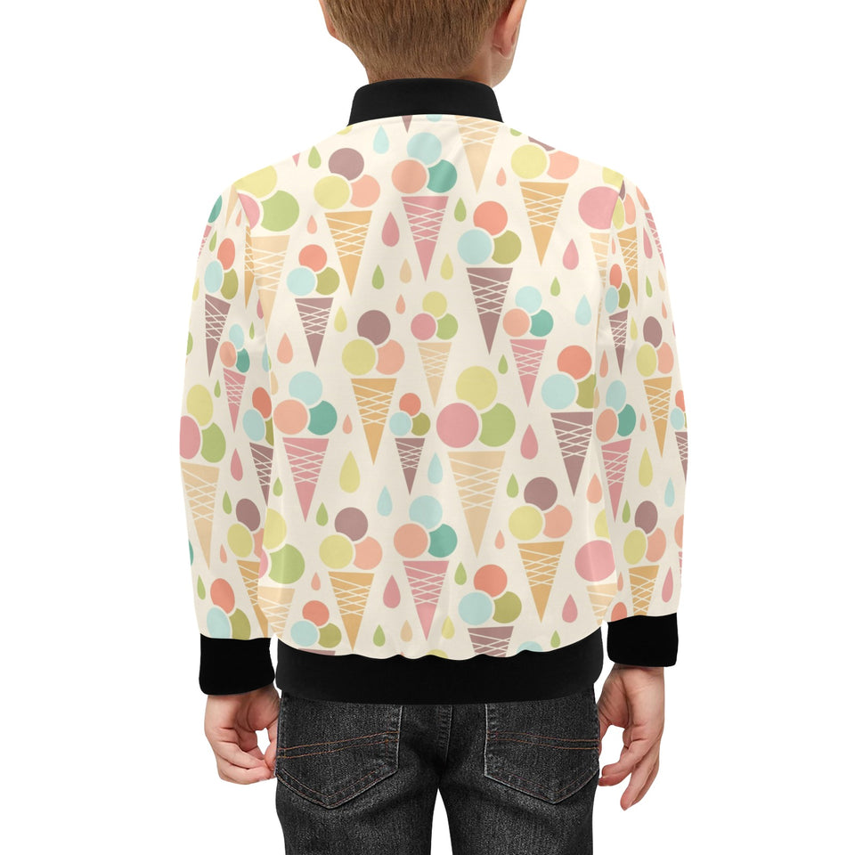 Ice cream cone pattern Kids' Boys' Girls' Bomber Jacket