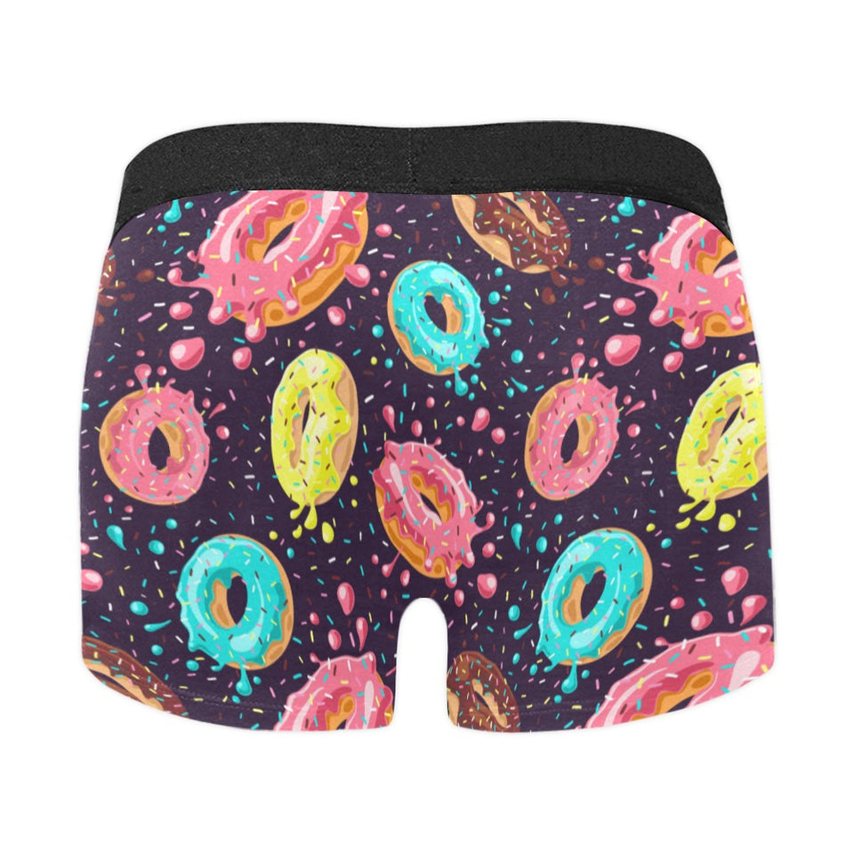 Colorful donut glaze pattern Men's All Over Print Boxer Briefs Men's Underwear