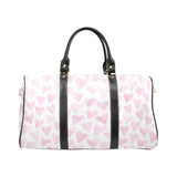 Watercolor pink heart pattern Travel Bag