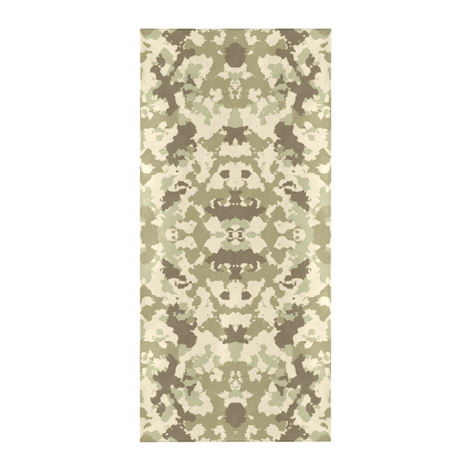 Light Green camouflage pattern Beach Towel