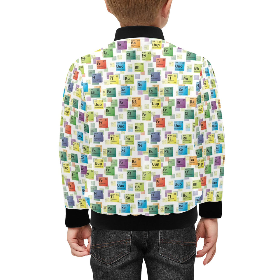 Chemistry Periodic Table Pattern Print Design 05 Kids' Boys' Girls' Bomber Jacket