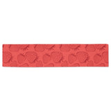 strawberry pattern red background Table Runner