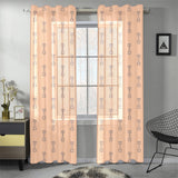 Engine Piston Cream Background Pattern Design 04 Gauze Curtain