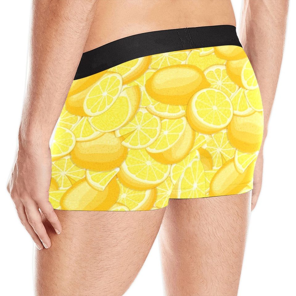 lemon pattern Men's All Over Print Boxer Briefs Men's Underwear