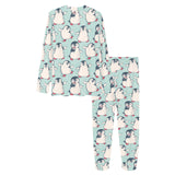 Cute Penguin pattern Women's All Over Print Pajama Set