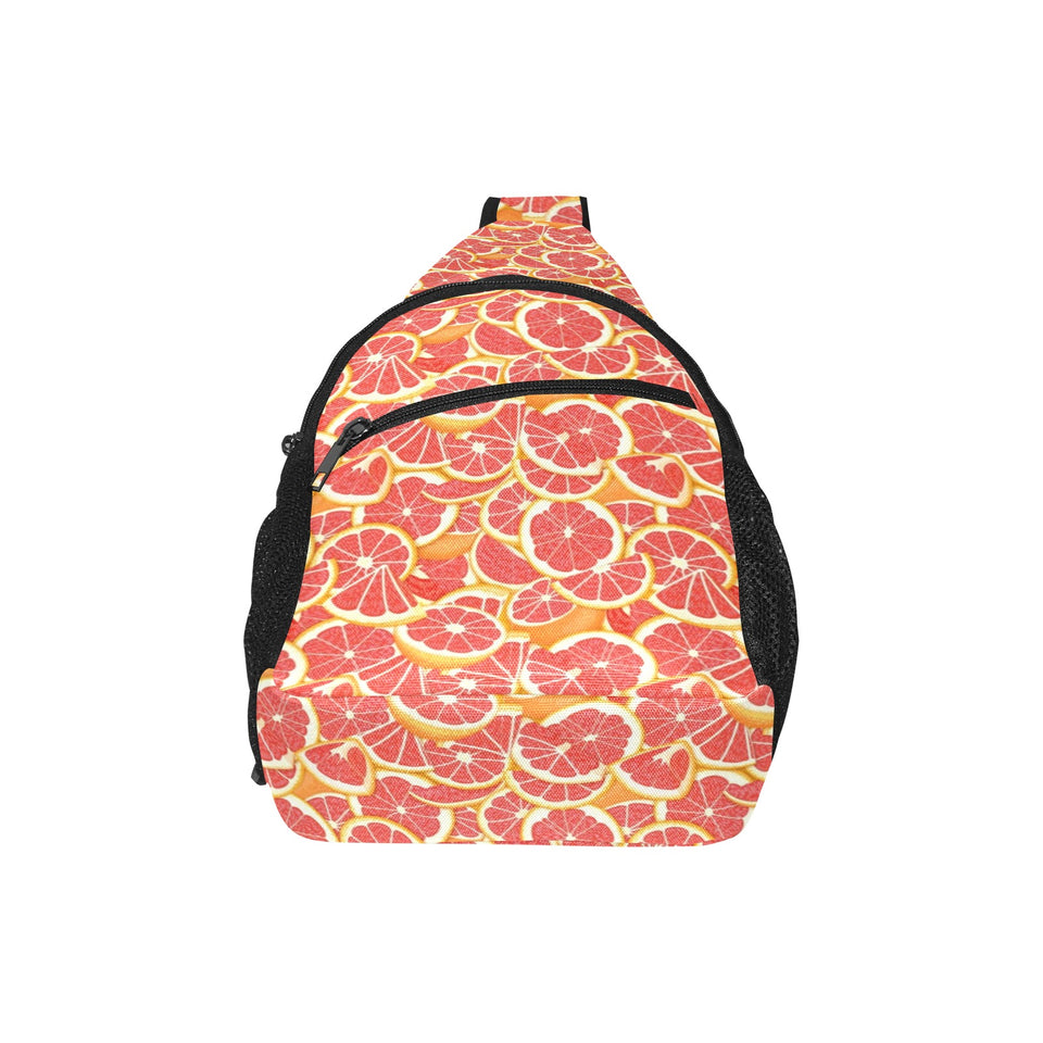 Tropical grapefruit pattern All Over Print Chest Bag