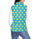 Tennis Pattern Print Design 05 Women's Padded Vest
