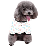 Cute rainbow clound pattern All Over Print Pet Dog Round Neck Fuzzy Shirt