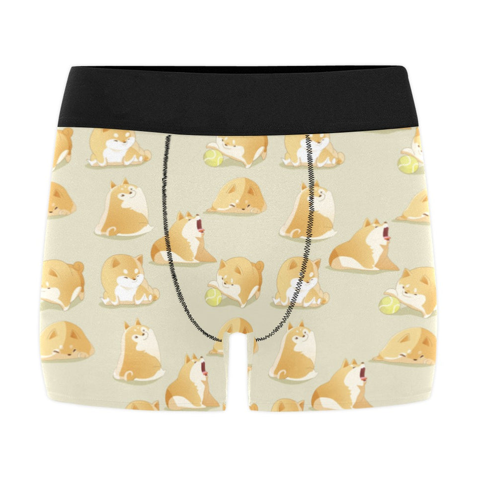 Cute fat shiba inu dog pattern Men's All Over Print Boxer Briefs Men's Underwear