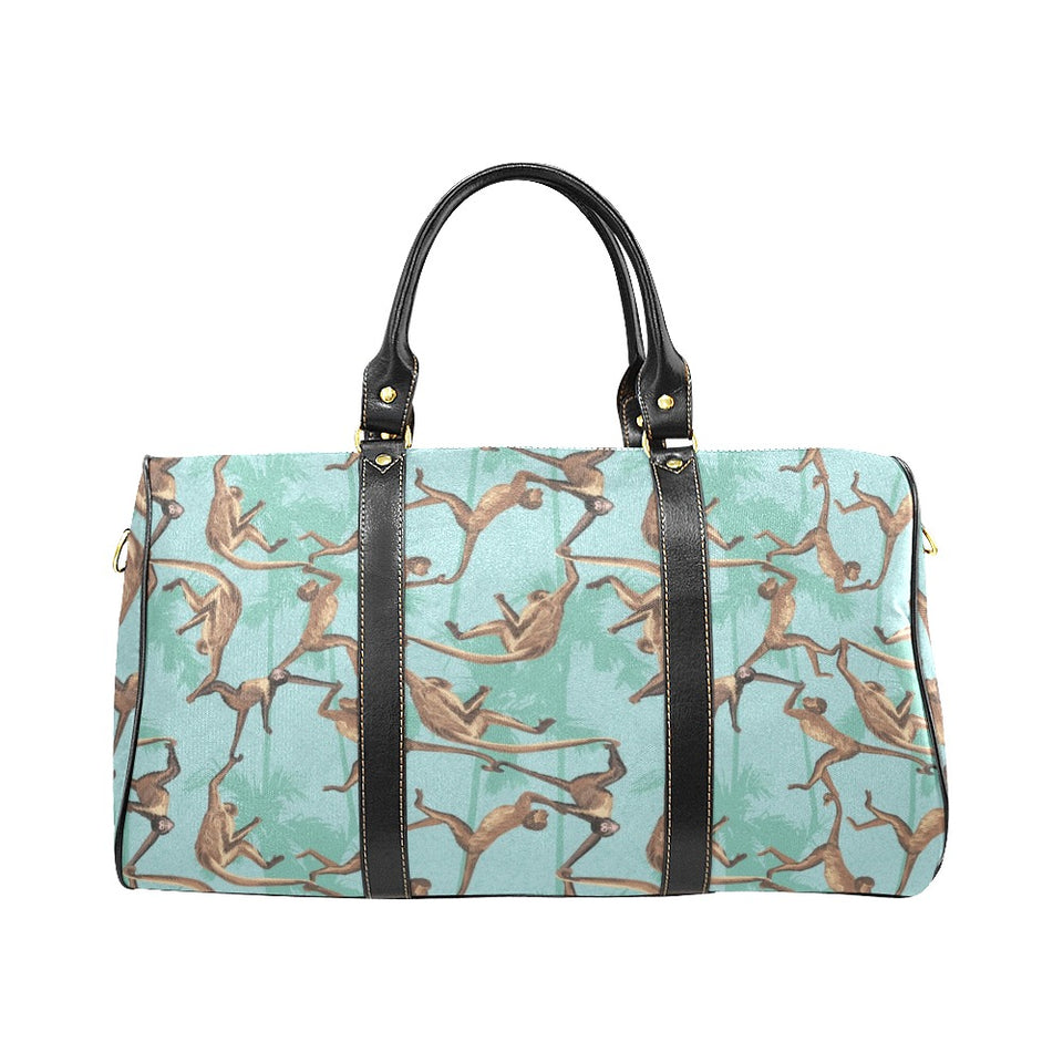 Monkey Palm tree background Travel Bag