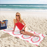Hand drawn dragon fruit Beach Towel