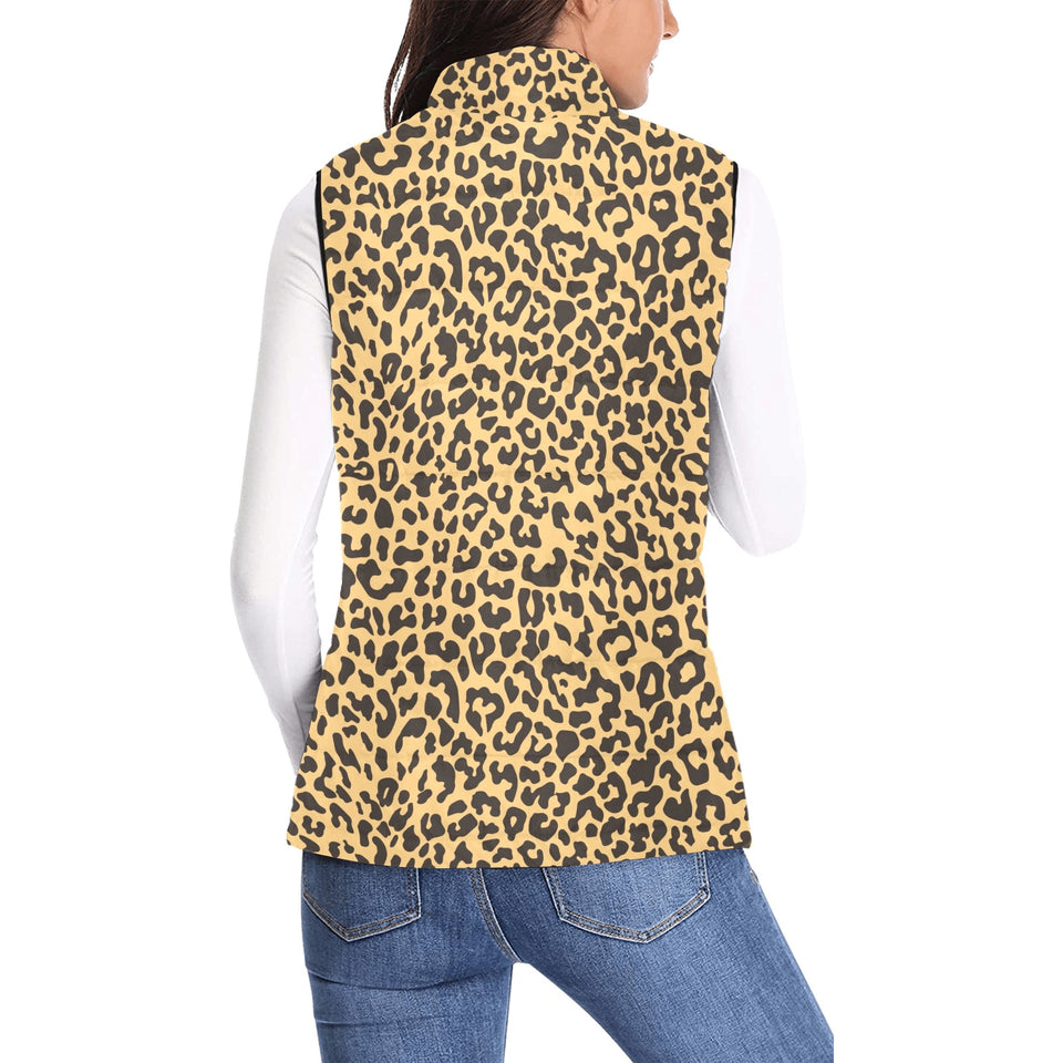 Leopard skin print Women's Padded Vest