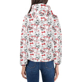 Yorkshire Terrier Pattern Print Design 04 Women's Padded Hooded Jacket