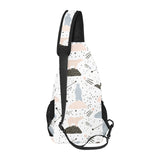Polar bears star poka dot pattern All Over Print Chest Bag