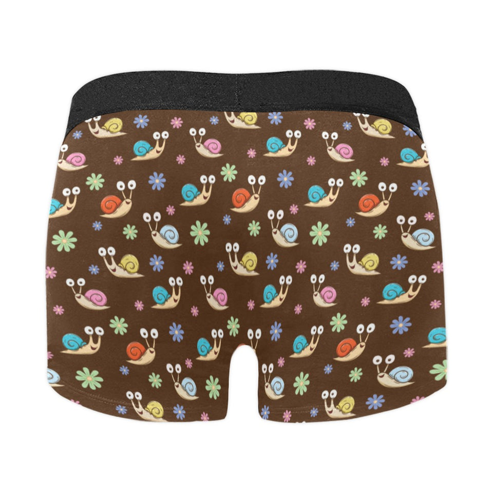 Snail Pattern Print Design 03 Men's All Over Print Boxer Briefs Men's Underwear