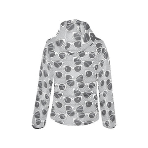 Sun Glasses Pattern Print Design 04 Women's Padded Hooded Jacket